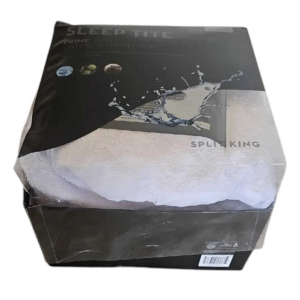 Not used Sleep Tite prime terry Mattress Protector SPLIT KING universal fit